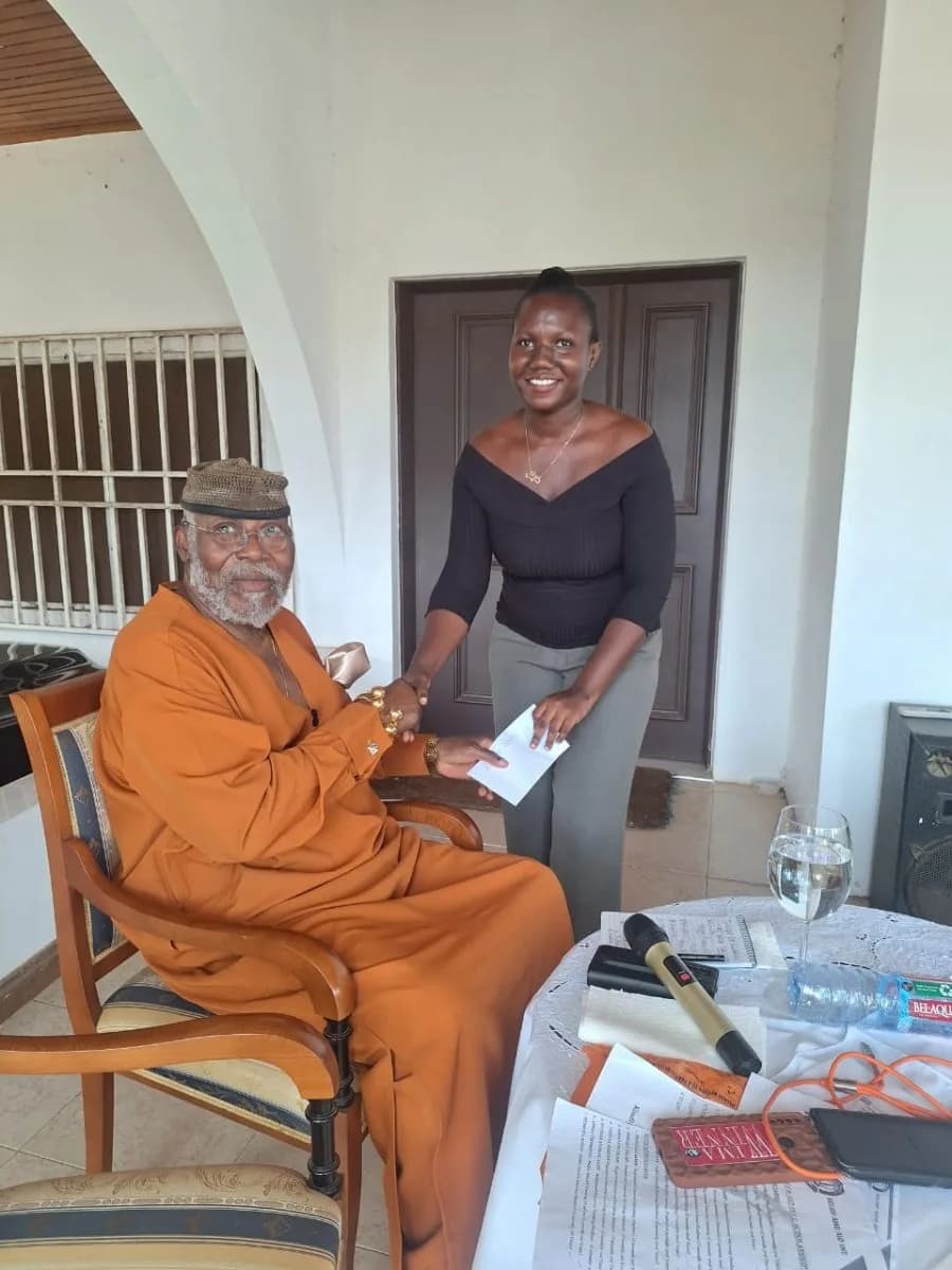 Courtesy Visit by RAI Beneficiaries to Dr. Nyaho Nyaho Tamakloe