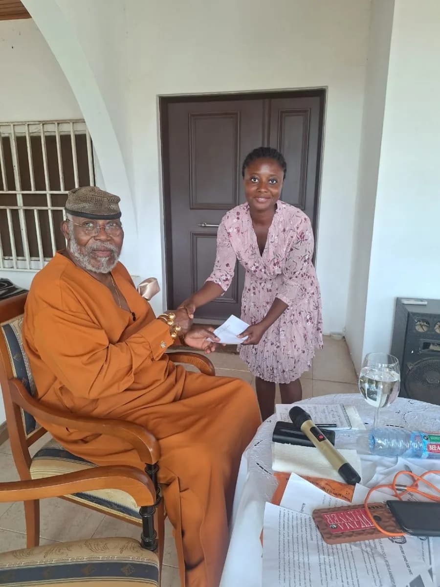 Courtesy Visit by RAI Beneficiaries to Dr. Nyaho Nyaho Tamakloe