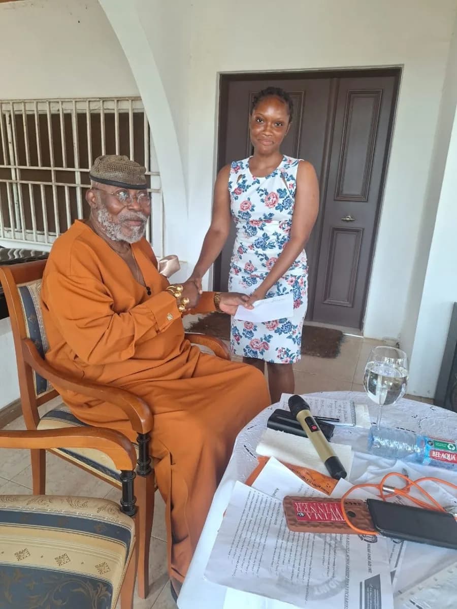 Courtesy Visit by RAI Beneficiaries to Dr. Nyaho Nyaho Tamakloe