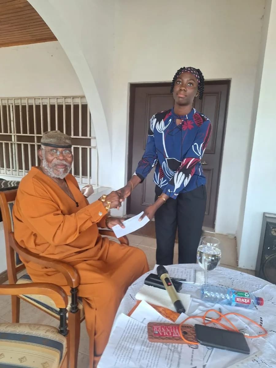 Courtesy Visit by RAI Beneficiaries to Dr. Nyaho Nyaho Tamakloe